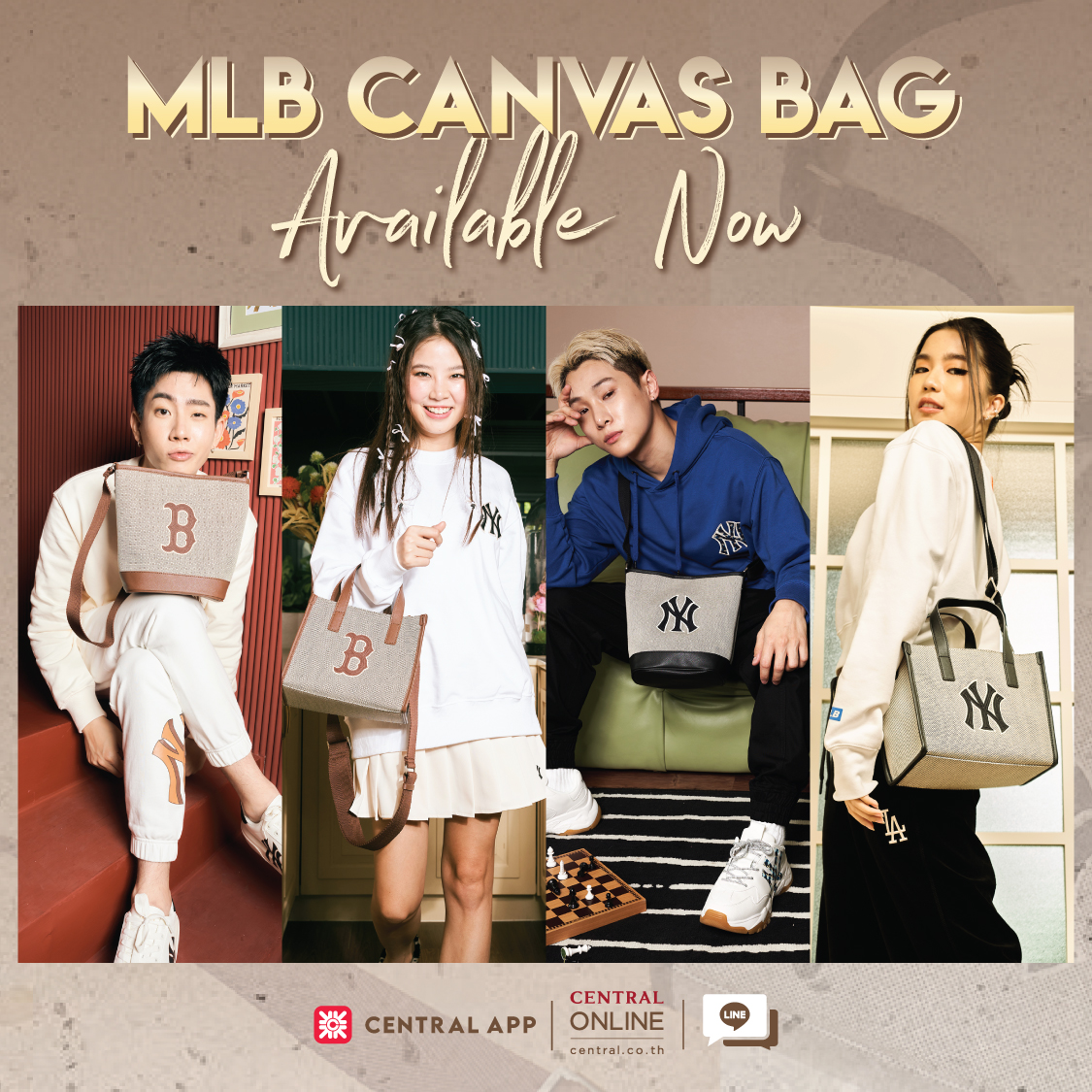 The 1 MLB MLB Canvas Bag MLB Fall-Winter 2022 Introducing New Must-Have Bags